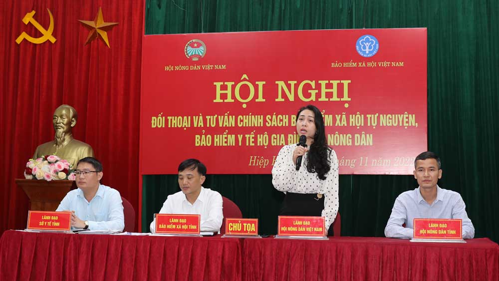 Bắc Giang: Đối thoại với nông dân về chính sách bảo hiểm xã hội