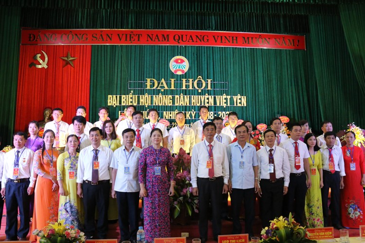 HỘI NÔNG DÂN HUYỆN VIỆT YÊN: Tổ chức thành công Đại hội đại biểu Hội Nông dân huyện lần thứ X, nhiệm kỳ 2018-2023